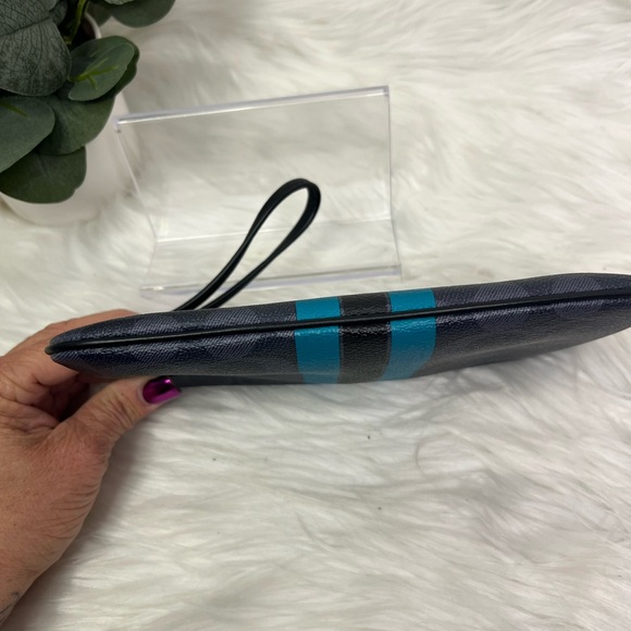 Coach Varsity Stripped large Wristlet - Picture 6 of 8